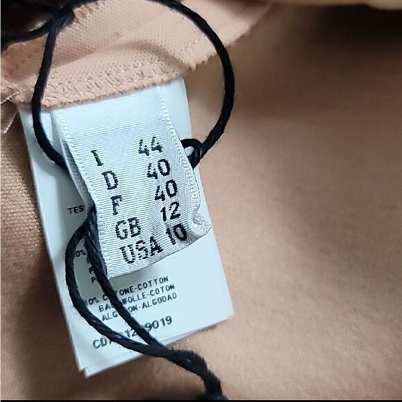 Cedric Charlier Peach Smooth Knee Length A line Panel  Skater Skirt - Picture 11 of 11